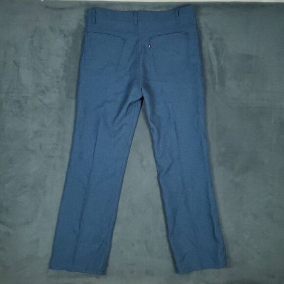 Vintage 90s Levis Pants Mens 36x32 100% Dacron Polyester Workwear Made USA - Picture 7 of 15